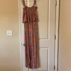 Tropical print jumpsuit